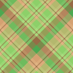 Seamless pattern in wonderful cozy brown and green colors for plaid, fabric, textile, clothes, tablecloth and other things. Vector image. 2