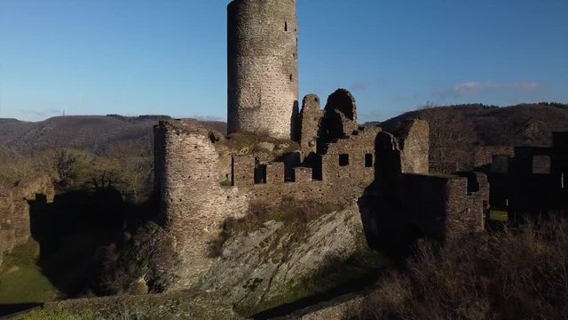 Winneburg Ruine bei Cochem, Moseltal, Rheinland-Pfalz, Deutschland