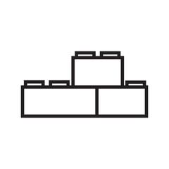 brick icon vector logo design template EPS 10