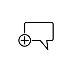 bubble speech icon design vector logo template EPS 10