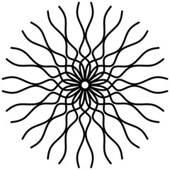 Obraz premium Abstract mandala on white background