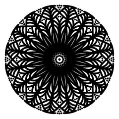 Abstract mandala on white background