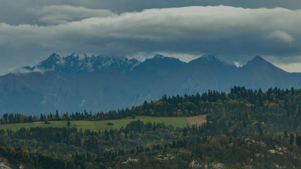 Jesienny poranek pod Tatrami 