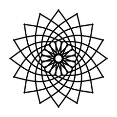 Obraz premium Abstract mandala on white background