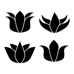 Fototapeta na wymiar flower icon design vector logo template EPS 10