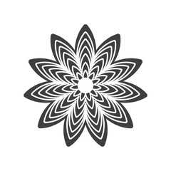 flower icon design vector logo template EPS 10