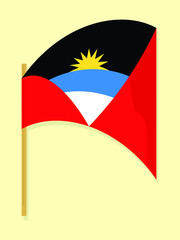 Antigua and Barbuda national flag 
