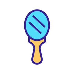 Mirror icon vector. Thin line sign. Isolated contour symbol illustration