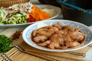 Wok Gericht Zutaten