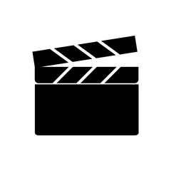 Fototapeta premium clapper icon vector design logo template EPS 10