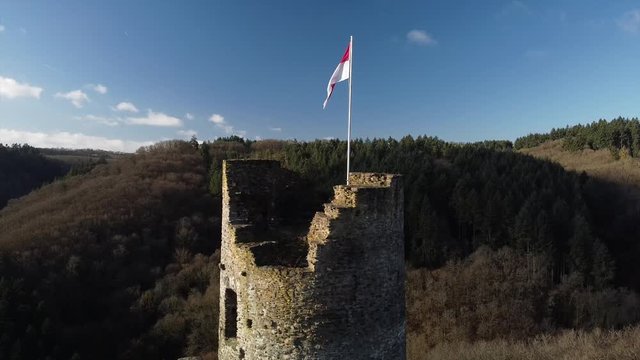 Winneburg Ruine bei Cochem, Moseltal, Rheinland-Pfalz, Deutschland