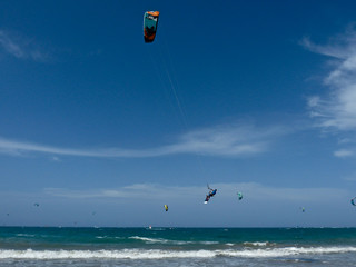 Beach Kite Sea Kiteboarding Cabarete in the Dominican Republic - POP