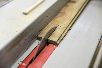 circular saw machine close up