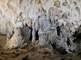 Beautiful caves in Halong Bay, Vietnam.