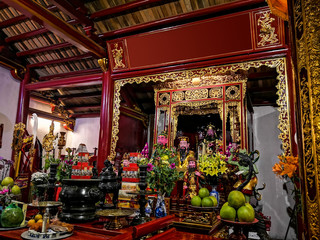 Fototapeta na wymiar Amazing shrine in Hanoi. Vietnam.