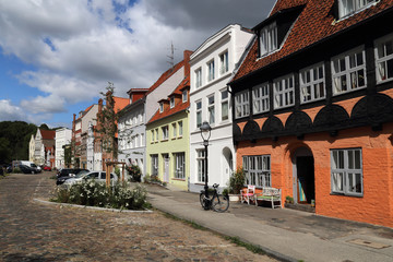 Fototapeta na wymiar Historical houses in Lubeck, Germany