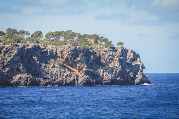 Fototapeta na wymiar wild coastline at the northern coast of Mallorca, Spain