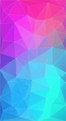 Poster Im Rahmen vertical background with triangle and circle shapes for web design © igor_shmel