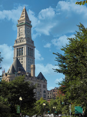 Fototapeta na wymiar Boston Custom House in Financial District, Boston, Massachusetts