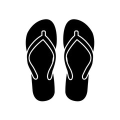 Slippers icon, logo isolated on white background
