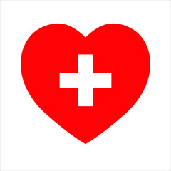 Obraz premium heart with cross