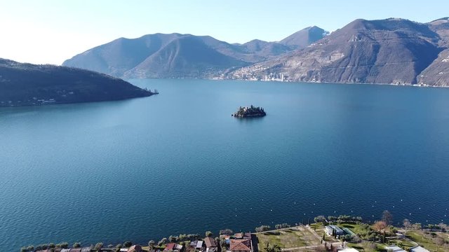 Lake Iseo & Isola di Loreto in Bergamo, Italy
