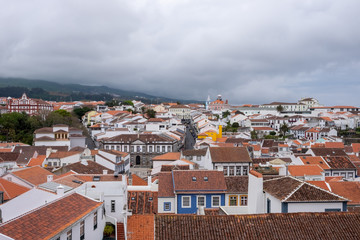 View of Angra do Heroismo, Terceira, Azores, Portugal