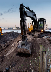 construction site digger