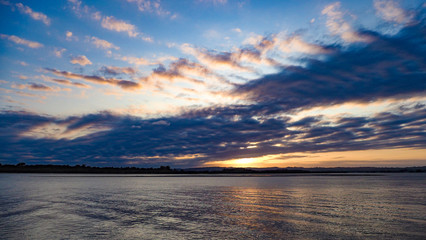 Sunset over River