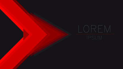 Vector background red triangle