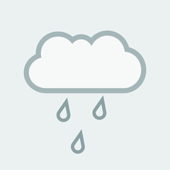 cloud vector rain icon