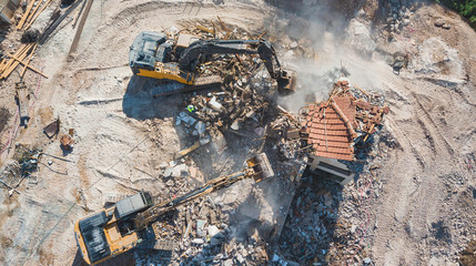 Urban Renewal‎. Urban Regeneration. Demolition of a building for new construction. Dismantling a...