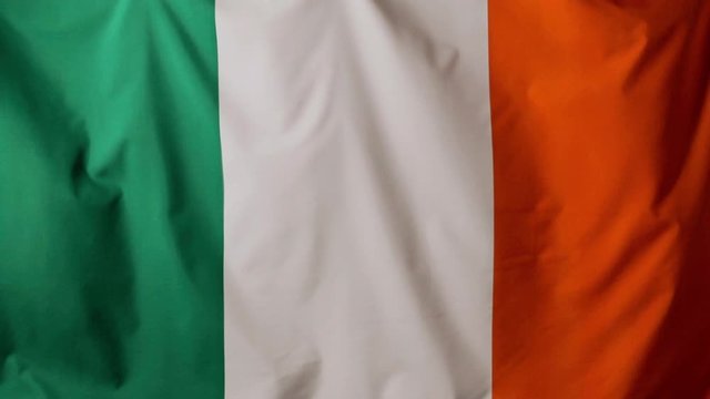 Close-up of an Irish flag