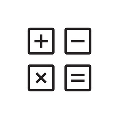 Calculator icon vector 