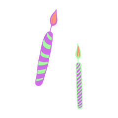 Simple and stylish modern colorful illustration, vector hand drawn elements, doodles, lettering, phrase