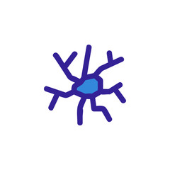 crack icon vector. Thin line sign. Isolated contour symbol illustration