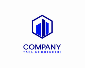 Fototapeta premium vector building construction logo design template