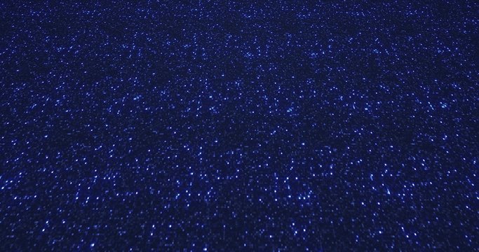 Fototapeta Blue glitter dust background for festival, party, event. Gold glamur texture Loop animation.