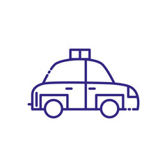 Taxi icon design, Car transport vehicle transportation cab travel urban city and street theme Vector illustration