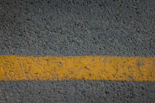Asphalt road with lining