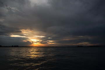 Sunset on th Valencian sea