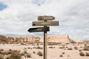 desert landscape in an arid earth in Spain