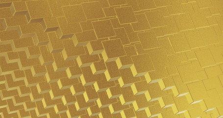 Abstract geometric rose golden backgroundfoil tiles texture seamless background 3D renderinging 3D illustration