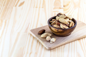 Brazil nuts, Amazon nuts, acre nuts, Brazil nuts, Amazon nuts, Bolivian nuts.Space for text.