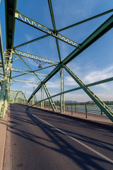 Fototapeta premium The Maria Valeria bridge joins Esztergom in Hungary and Sturovo