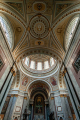 Interior of the Esztergom Basilica in Esztergom, Hungary