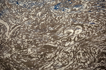 Top view photography of  river stream captured at the El Valle river in the south of the department of Santander in Colombia