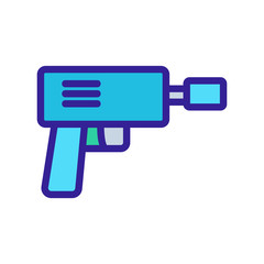 tire icon vector. Thin line sign. Isolated contour symbol illustration