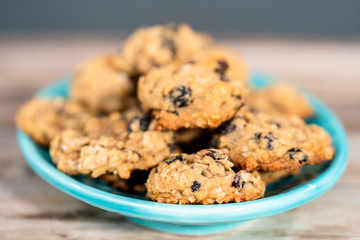 Chewy oatmeal raisin cookies