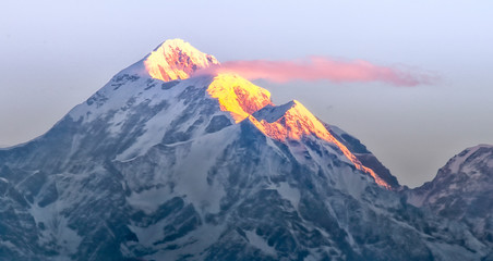 Image of majestic Himalaya at dawn